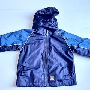 Vintage West Coast Kids Blue Hooded Windbreaker Jacket